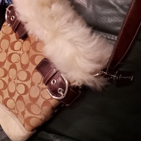 Coach Signature Shearling (FO52BK47) Crossbody Bag - Picture 6 of 8